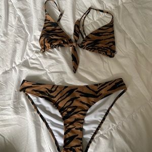 Reformation Rajah print bikini